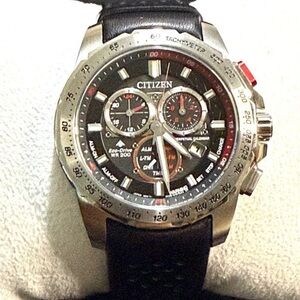 Citizen Promaster EcoDrive Chronograph Date Designer Sport Mens Watch